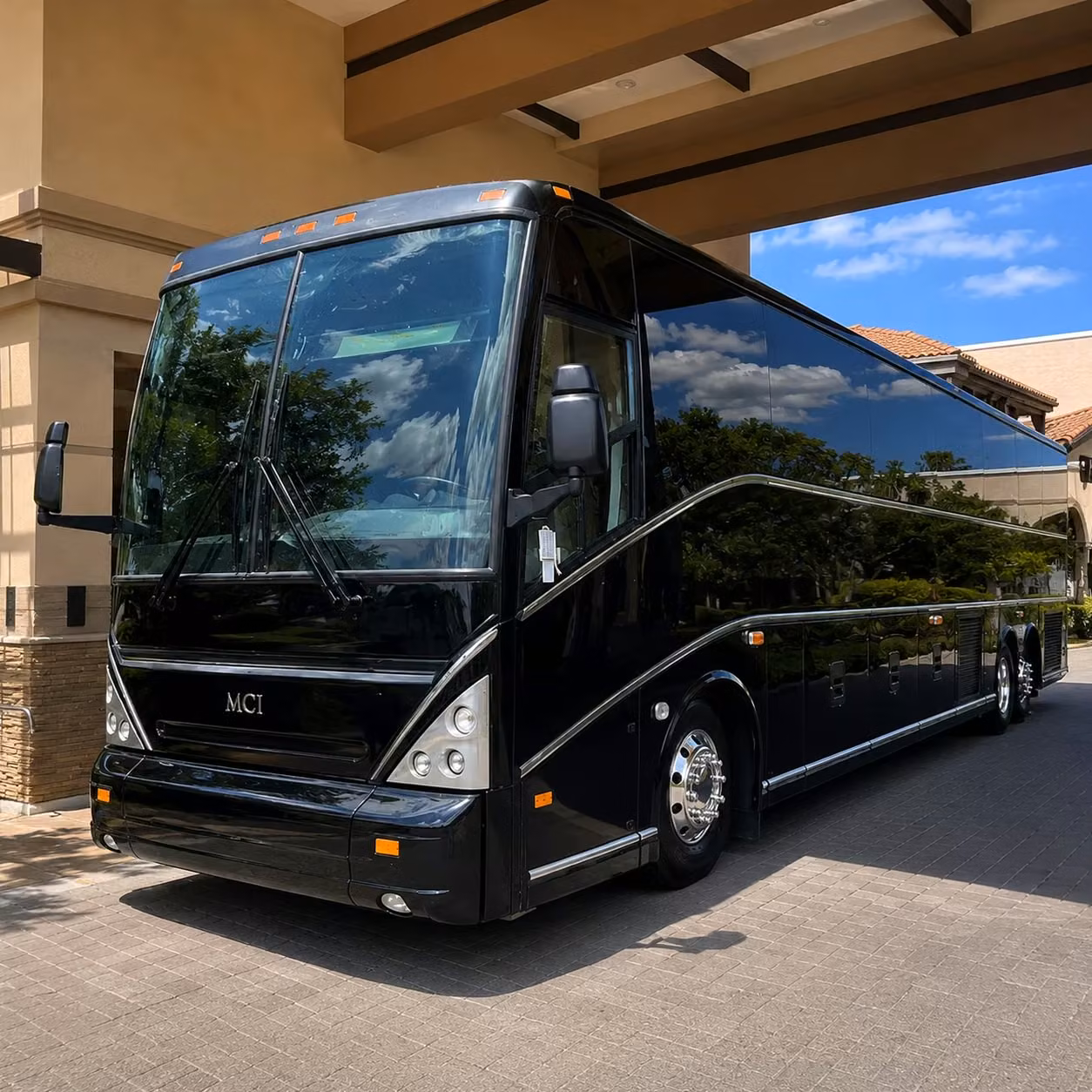 independence charter bus rental exterior