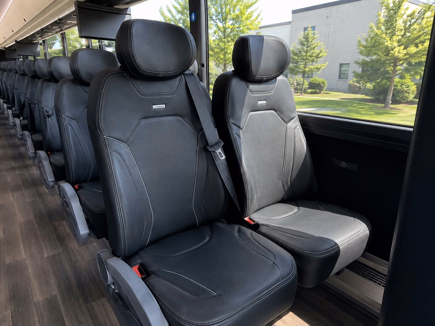 independence charter bus rental interior